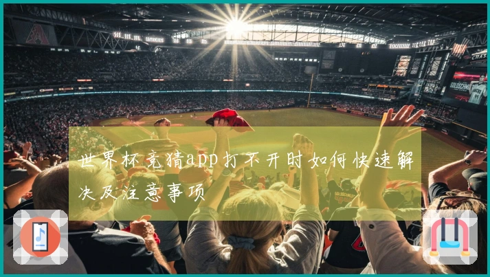 世界杯竞猜app打不开时如何快速解决及注意事项